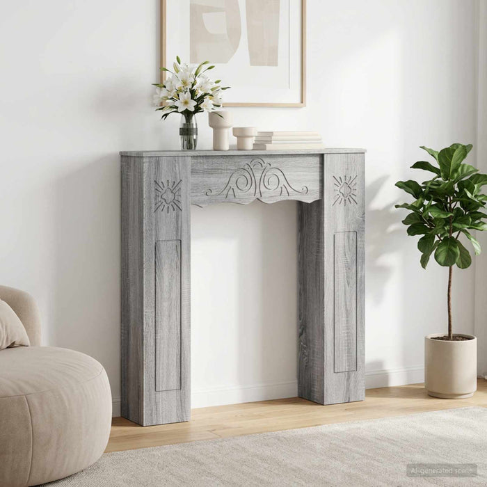 Cadru pentru șemineu Sonoma gri 102 x 20 x 102 cm WALTI