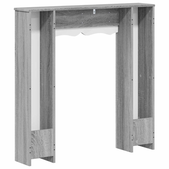 Cadru pentru șemineu Sonoma gri 102 x 20 x 102 cm WALTI