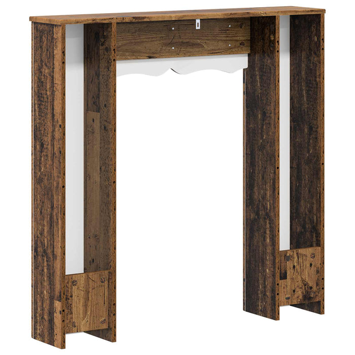 Cadru pentru șemineu Lemn vechi 102 x 20 x 102 cm WALTI