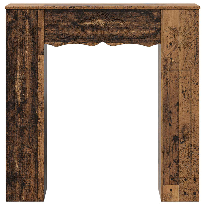 Cadru pentru șemineu Lemn vechi 102 x 20 x 102 cm WALTI