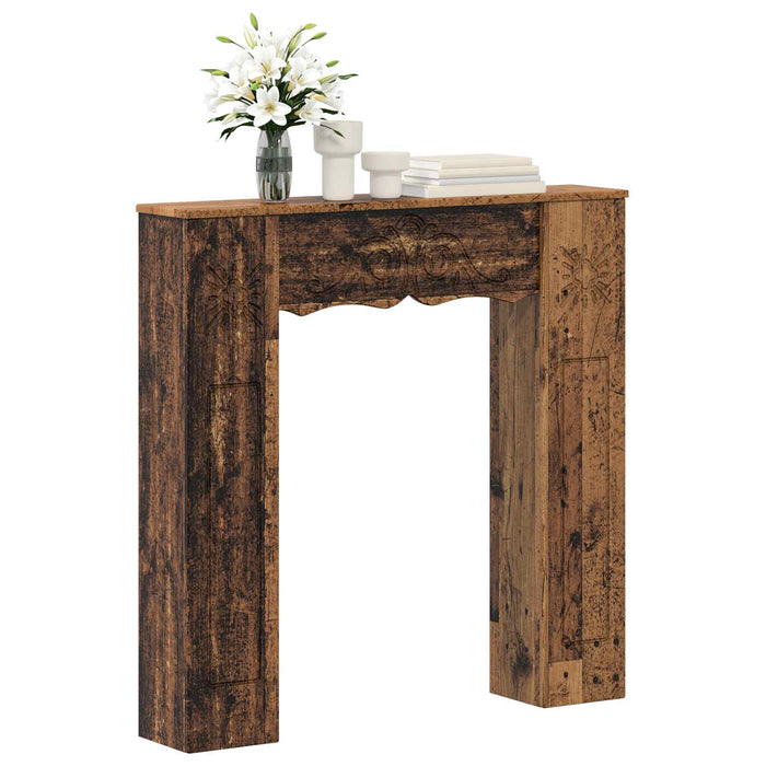 Cadru pentru șemineu Lemn vechi 102 x 20 x 102 cm WALTI