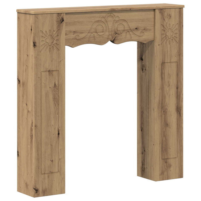 Cadru pentru șemineu Stejar Artizanal 102 x 20 x 102 cm WALTI