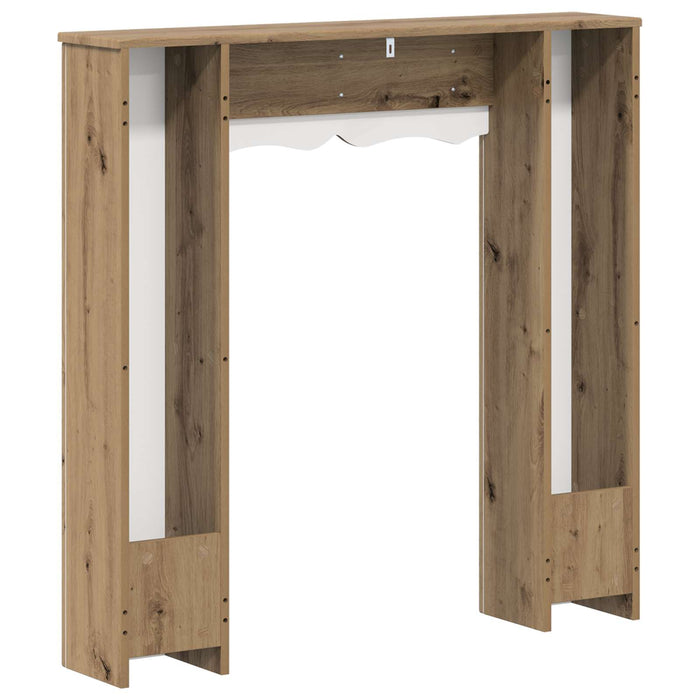 Cadru pentru șemineu Stejar Artizanal 102 x 20 x 102 cm WALTI