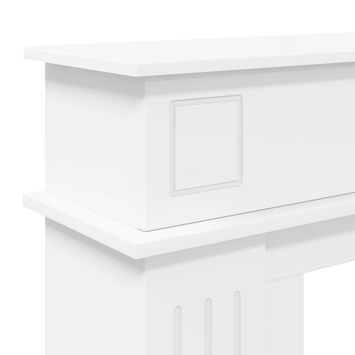 Cadru pentru șemineu Alb 102 x 26 x 100 cm Lemn prelucrat WALTI
