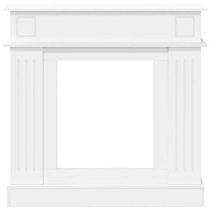 Cadru pentru șemineu Alb 102 x 26 x 100 cm Lemn prelucrat WALTI