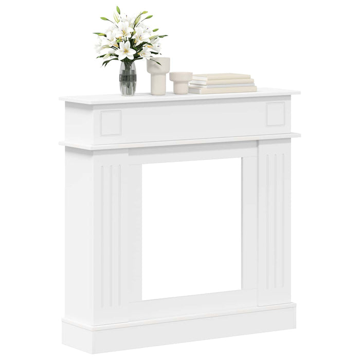 Cadru pentru șemineu Alb 102 x 26 x 100 cm Lemn prelucrat WALTI