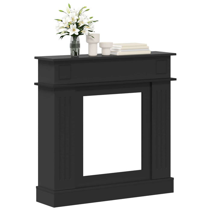 Cadru pentru șemineu Negru 102 x 26 x 100 cm Lemn prelucrat WALTI