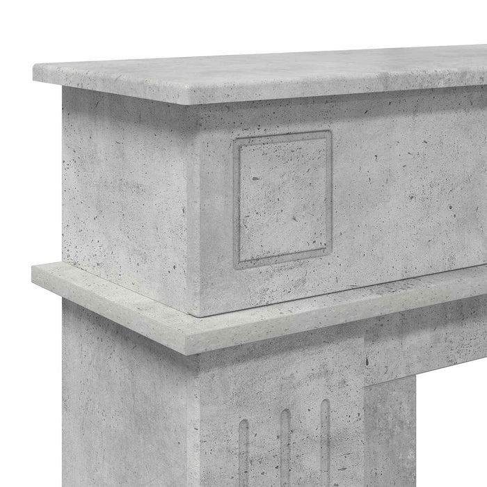 Cadru pentru șemineu Gri Beton 102 x 26 x 100 cm Lemn prelucrat WALTI