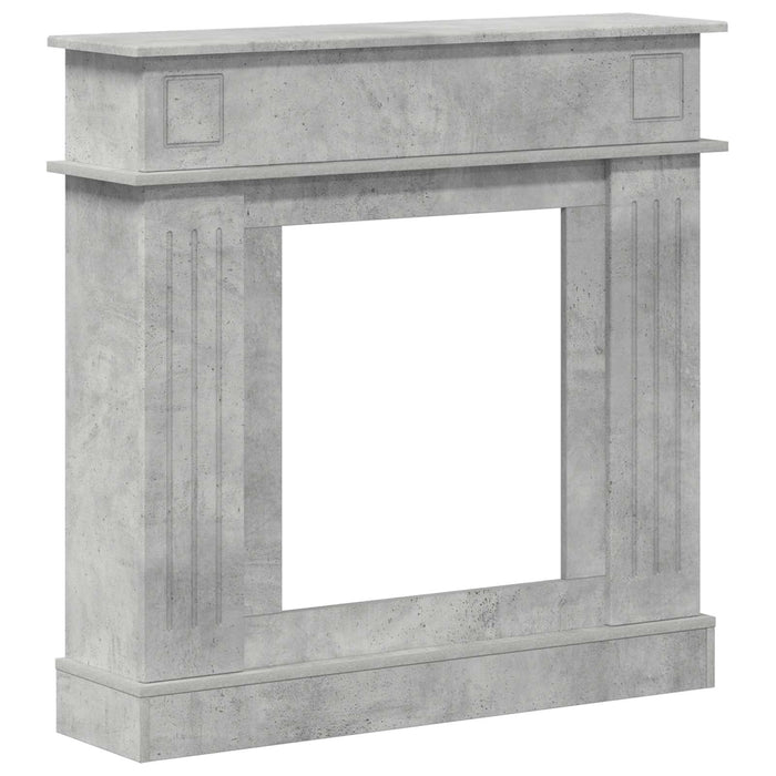 Cadru pentru șemineu Gri Beton 102 x 26 x 100 cm Lemn prelucrat WALTI