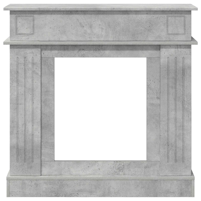 Cadru pentru șemineu Gri Beton 102 x 26 x 100 cm Lemn prelucrat WALTI