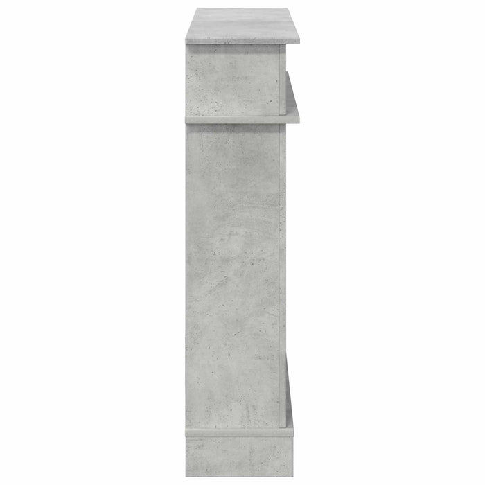 Cadru pentru șemineu Gri Beton 102 x 26 x 100 cm Lemn prelucrat WALTI