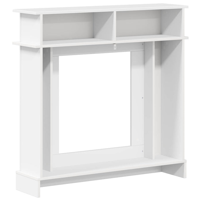 Cadru pentru șemineu Alb foarte lucios 102 x 26 x 100 cm WALTI