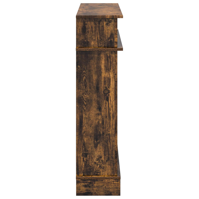 Cadru pentru șemineu Stejar fumuriu 102 x 26 x 100 cm WALTI