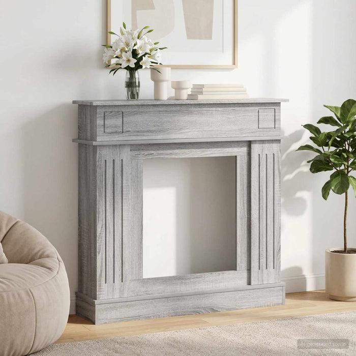 Cadru pentru șemineu Sonoma gri 102 x 26 x 100 cm WALTI