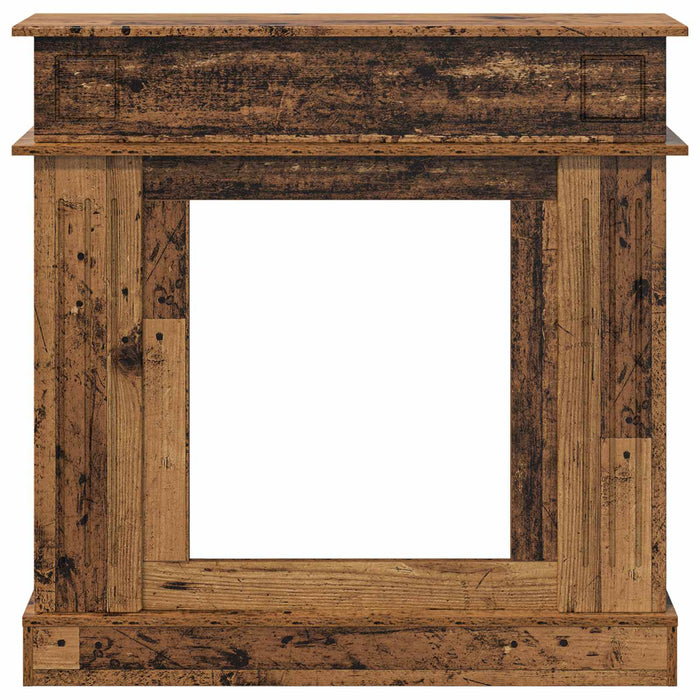 Cadru pentru șemineu Lemn vechi 102 x 26 x 100 cm WALTI