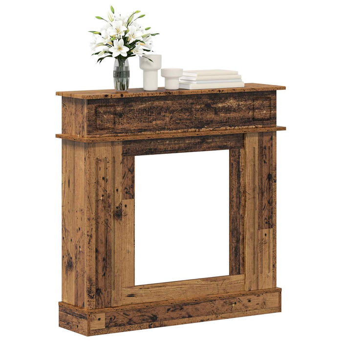 Cadru pentru șemineu Lemn vechi 102 x 26 x 100 cm WALTI
