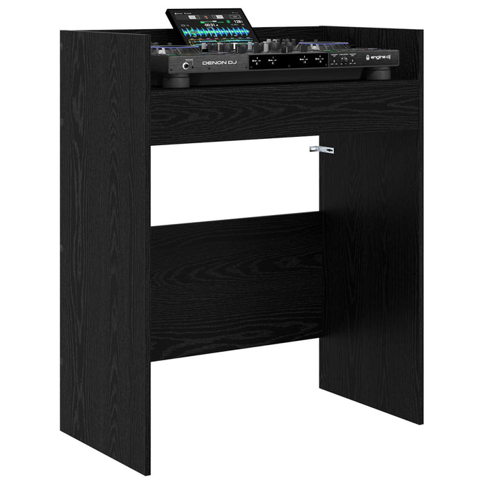 Masă DJ Stejar Negru 102 x 45 x 102 cm Lemn prelucrat WALTI
