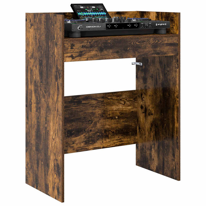 Masă DJ Stejar fumuriu 102 x 45 x 102 cm Lemn prelucrat WALTI