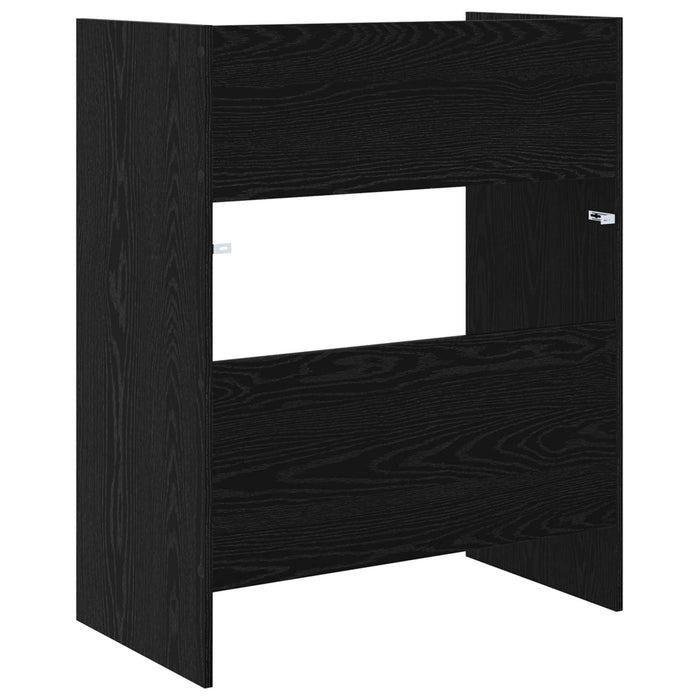 Masă DJ Stejar Negru 82 x 45 x 102 cm Lemn prelucrat WALTI