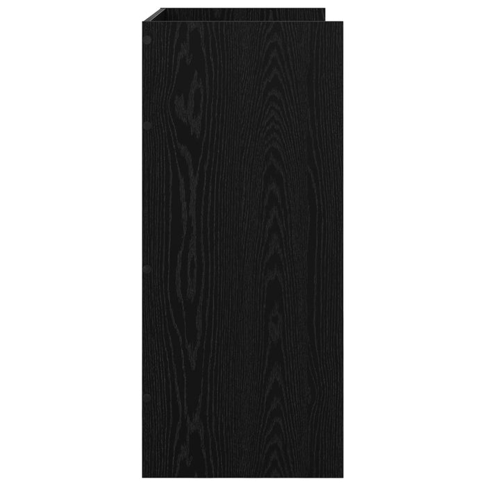 Masă DJ Stejar Negru 82 x 45 x 102 cm Lemn prelucrat WALTI