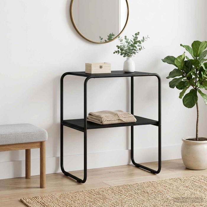 Masă de consolă Stejar Negru 80 x 42,5 x 70 cm Lemn prelucrat WALTI