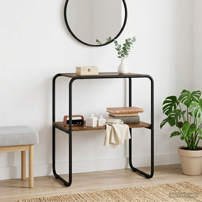 Masă de consolă Stejar fumuriu 80 x 42,5 x 70 cm Lemn prelucrat WALTI