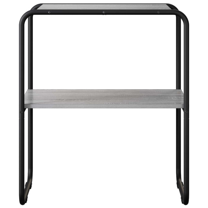 Masă de consolă Sonoma gri 80 x 42,5 x 70 cm Lemn prelucrat WALTI