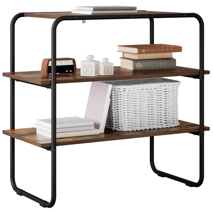 Masă de consolă Stejar fumuriu 80 x 41 x 75 cm Lemn prelucrat WALTI