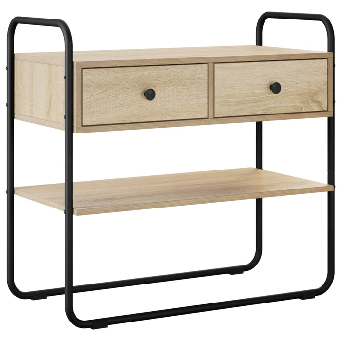 Masă de consolă Stejar Sonoma 80 x 40 x 75 cm Lemn prelucrat WALTI