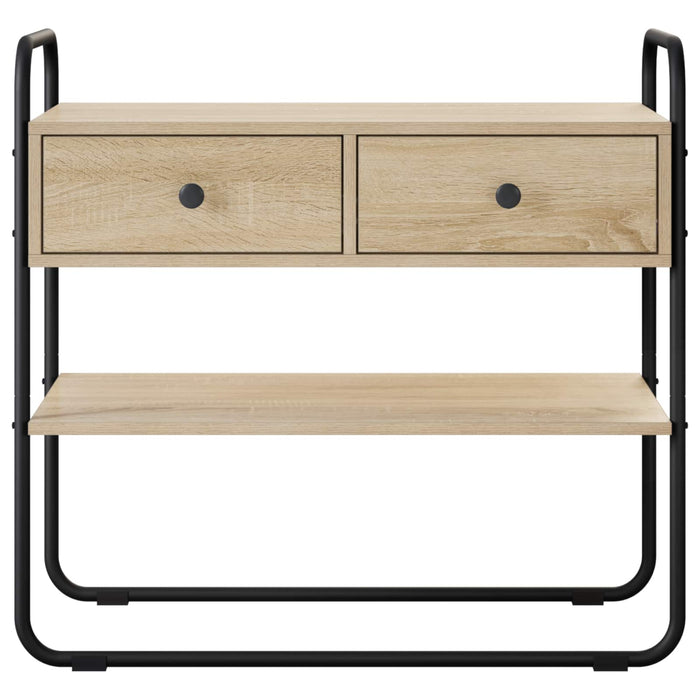 Masă de consolă Stejar Sonoma 80 x 40 x 75 cm Lemn prelucrat WALTI