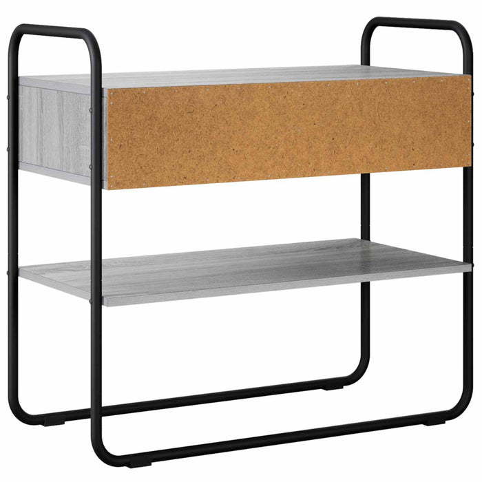 Masă de consolă Sonoma gri 80 x 40 x 75 cm Lemn prelucrat WALTI