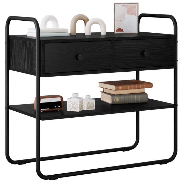 Masă de consolă Stejar Negru 100 x 40 x 75 cm Lemn prelucrat WALTI