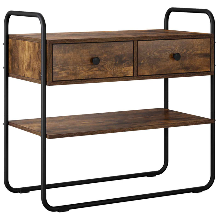 Masă de consolă Stejar fumuriu 100 x 40 x 75 cm Lemn prelucrat WALTI