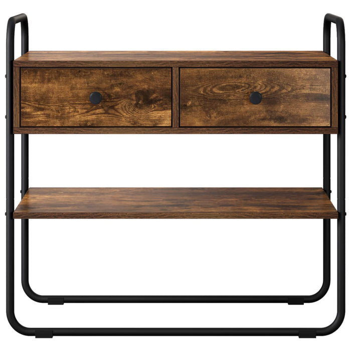 Masă de consolă Stejar fumuriu 100 x 40 x 75 cm Lemn prelucrat WALTI
