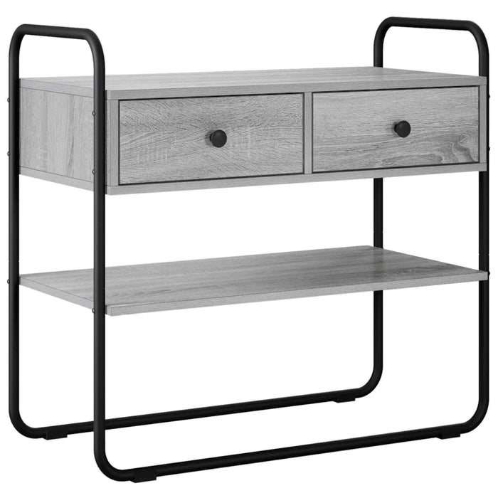 Masă de consolă Sonoma gri 100 x 40 x 75 cm Lemn prelucrat WALTI