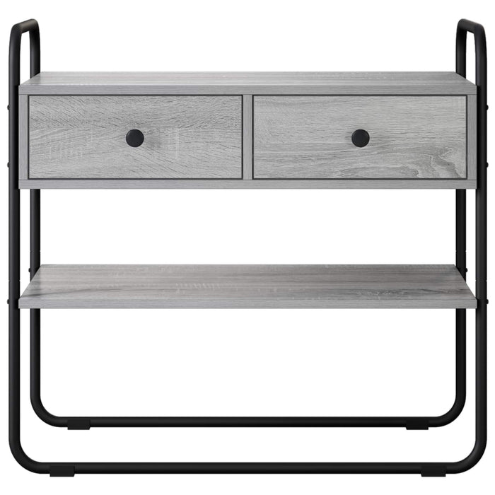 Masă de consolă Sonoma gri 100 x 40 x 75 cm Lemn prelucrat WALTI