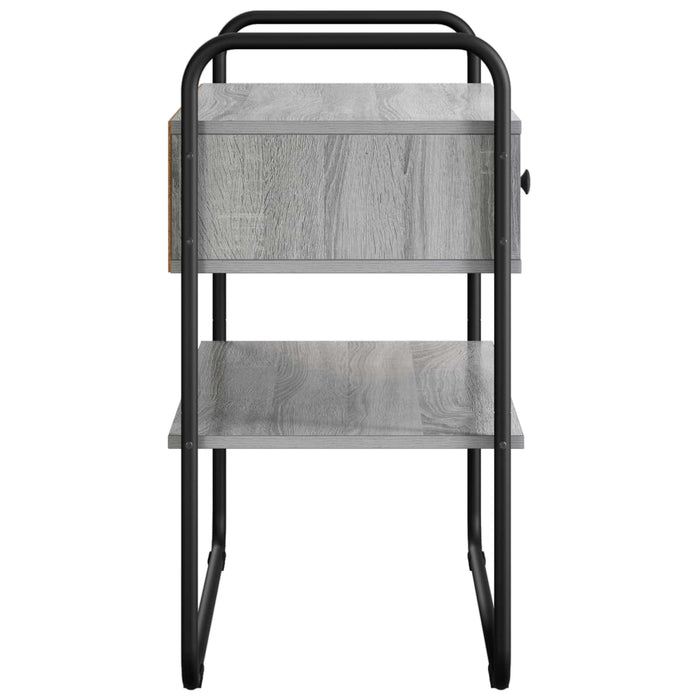 Masă de consolă Sonoma gri 100 x 40 x 75 cm Lemn prelucrat WALTI