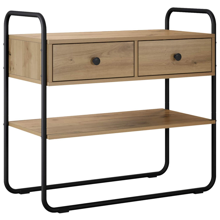 Masă de consolă Stejar Artizanal 100 x 40 x 75 cm WALTI