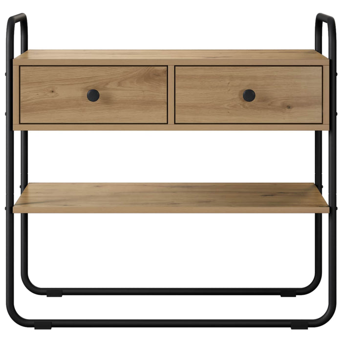 Masă de consolă Stejar Artizanal 100 x 40 x 75 cm WALTI