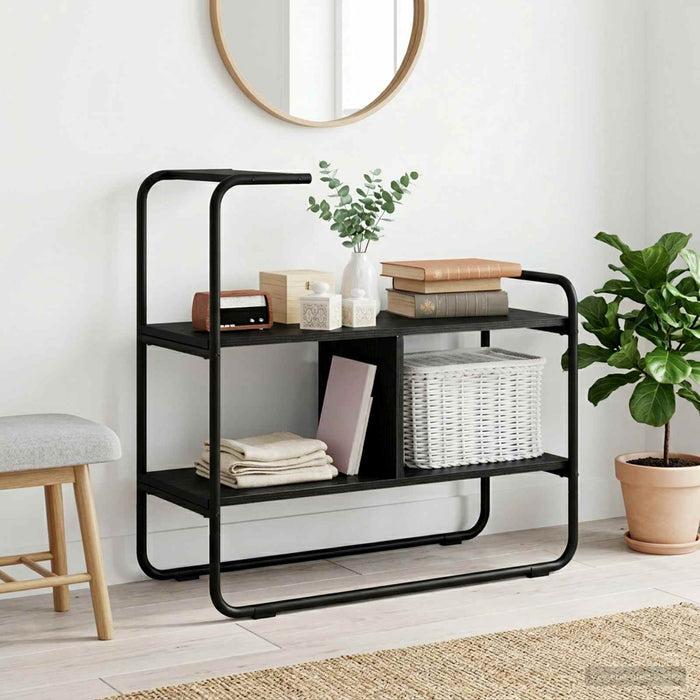 Masă de consolă Stejar Negru 80 x 35 x 75 cm Lemn prelucrat WALTI
