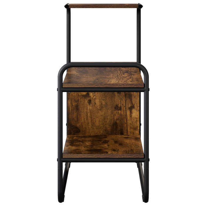 Masă de consolă Stejar fumuriu 80 x 35 x 75 cm Lemn prelucrat WALTI
