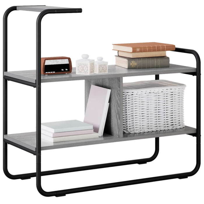 Masă de consolă Sonoma gri 80 x 35 x 75 cm Lemn prelucrat WALTI