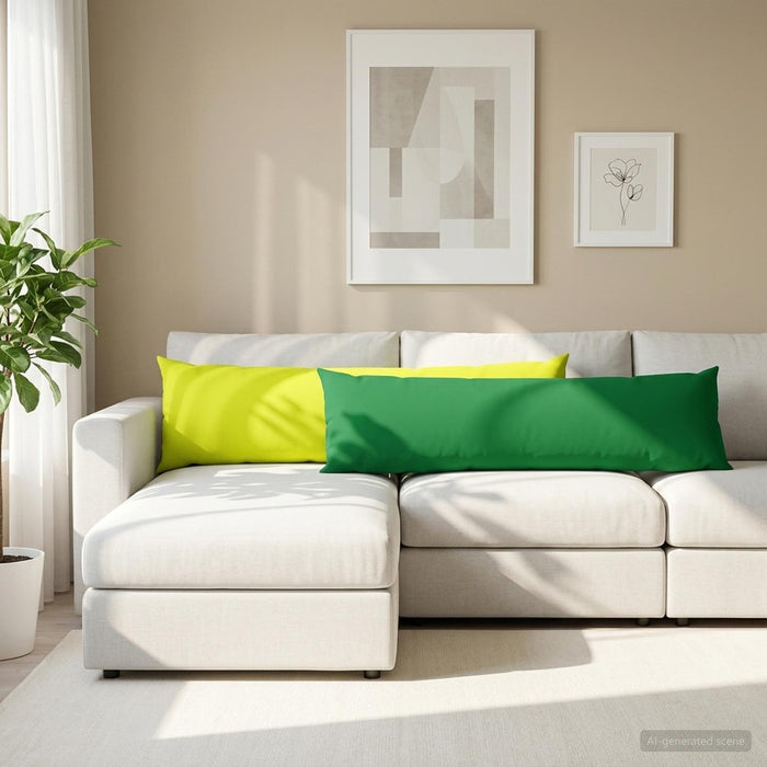 Pernă cu pernă HEERLEN Verde strălucitor. 40 x 145 cm Poliester - WALTI WALTI