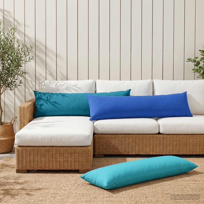Pernă cu pernă HEERLEN Albastru regal 40 x 145 cm Poliester - WALTI WALTI