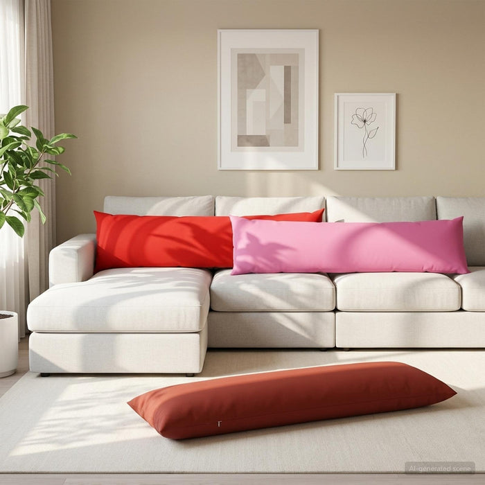 Pernă cu pernă HEERLEN Roșu 40 x 145 cm Poliester - WALTI WALTI