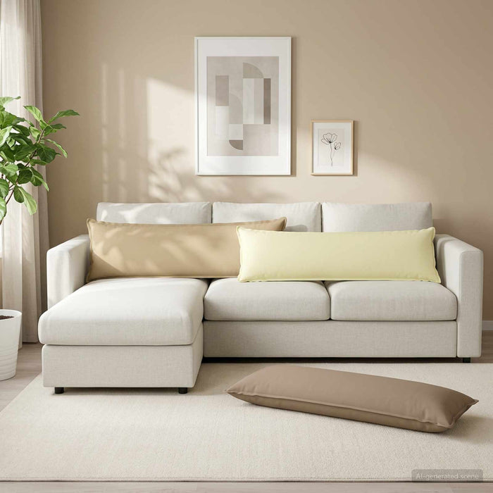 Pernă cu pernă HOUTEN Crem 40 x 145 cm Poliester WALTI