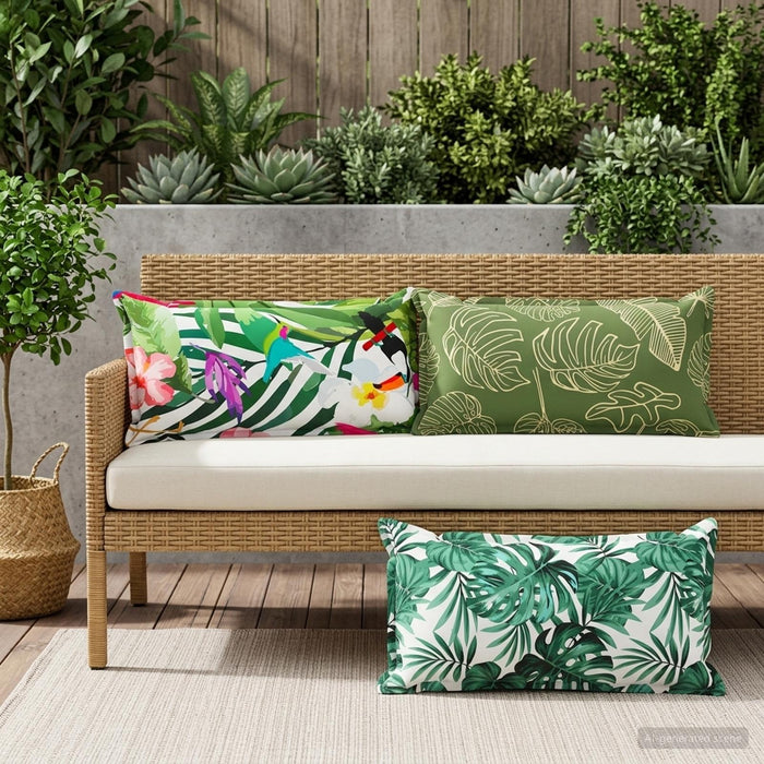 Pernă Frunză cu pernă HOUTEN 2 buc. Design cu frunze Poliester WALTI