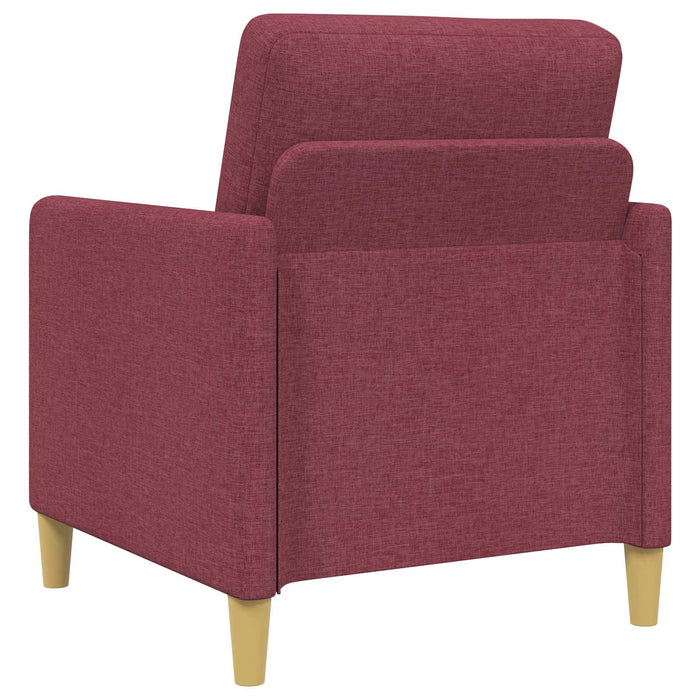 Set de canapea cu spațiu de depozitare 2 pcs Roșu Vin Poliester - WALTI WALTI