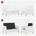 Set de canapea cu spațiu de depozitare 2 pcs Alb Poliester - WALTI WALTI