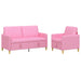 Set de canapea cu spațiu de depozitare 2 pcs Roz Poliester - WALTI WALTI